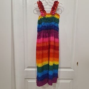 Colorful Striped Kids Dress